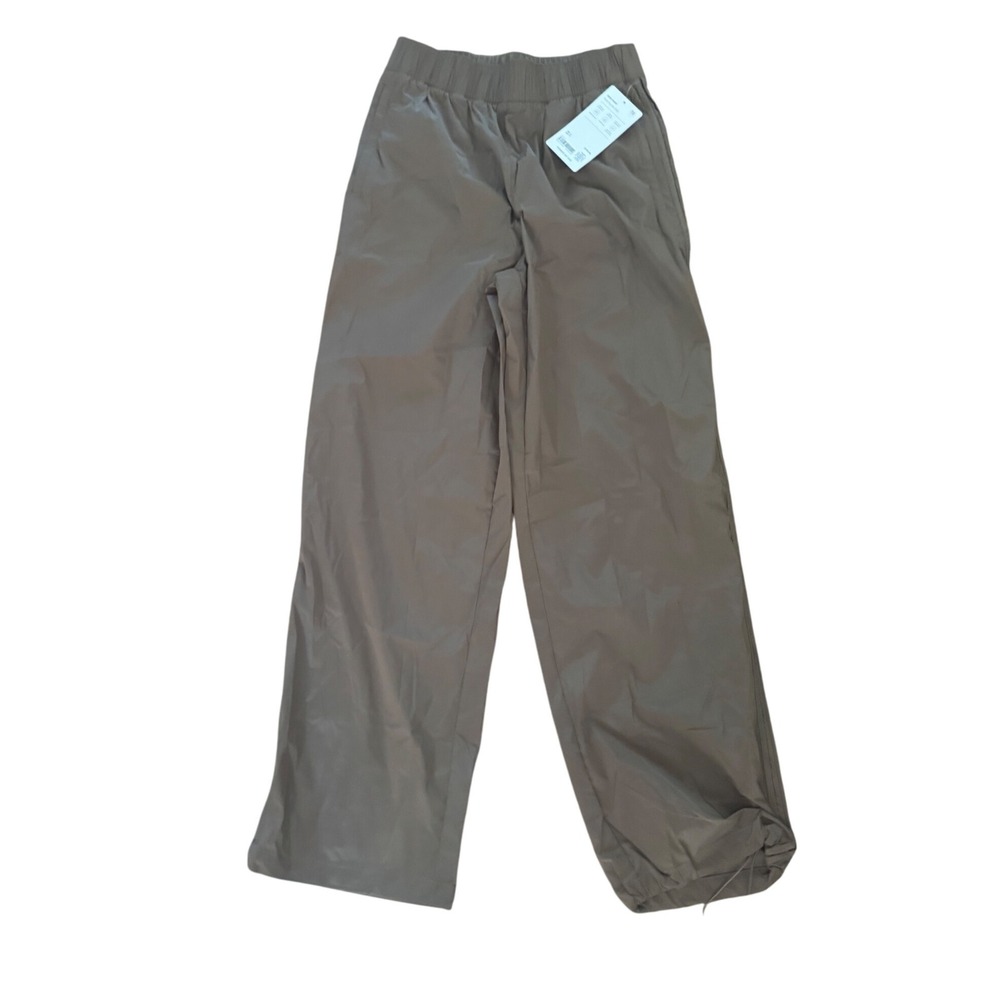 Athleta Rise Pant‎ Womens XS Brown Wrinkle Resistant Water Recycled Jogger